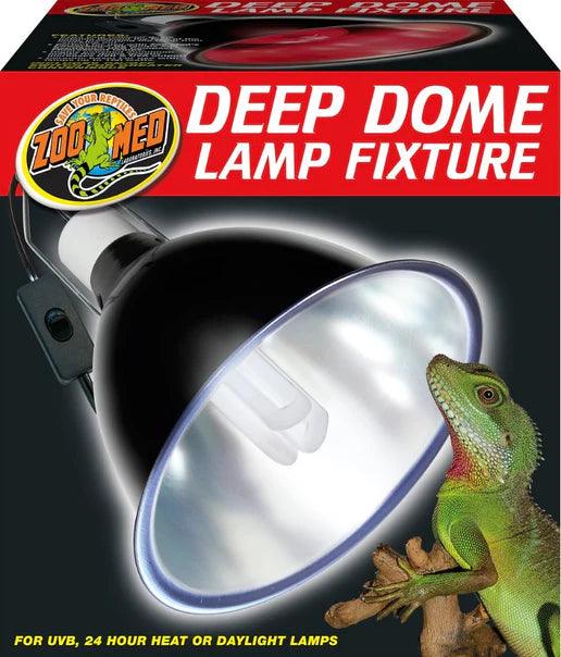 Zoo Med Deep Dome Lamp Fixture 8.5" Wide - Ruby Mountain Aquarium supply