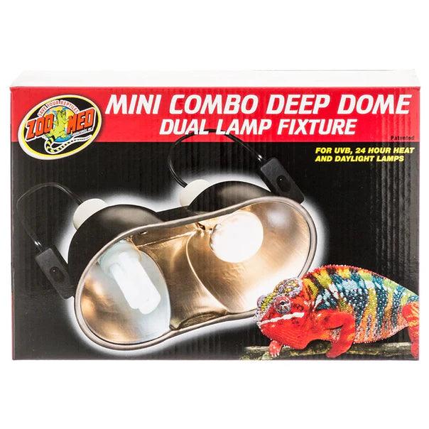 Zoo Med Mini Combo Deep Dome Lamp Fixture for Reptiles - Ruby Mountain Aquarium supply
