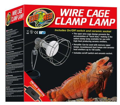 Zoo Med Wire Cage Clamp Lamp for Reptiles - Ruby Mountain Aquarium supply